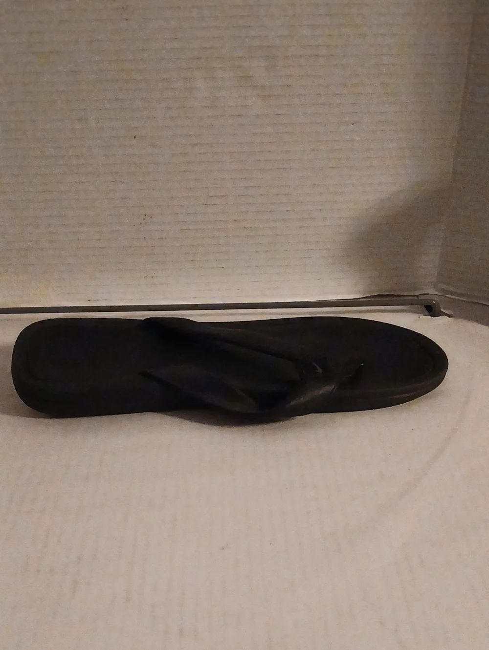 Nike Black Leather Thong Sandals